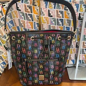 Dooney & Bourke Colorful Logo Shoulder Bag